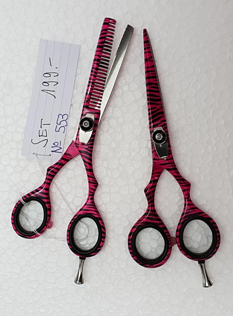 553 Haarscheren Set pink -schwarz , 5.5