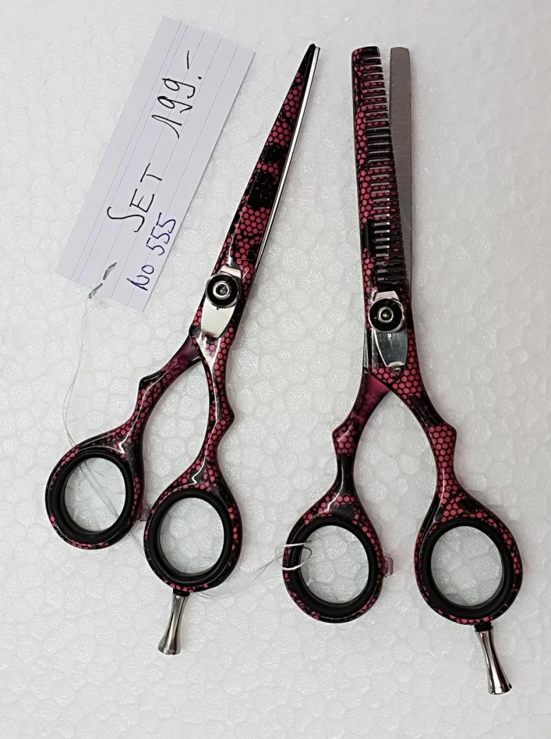 555 Haarscheren Set schwarz/ pink 5.5