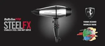 Babybliss Steel FX 2000 W Ionic Brushless 4Artists