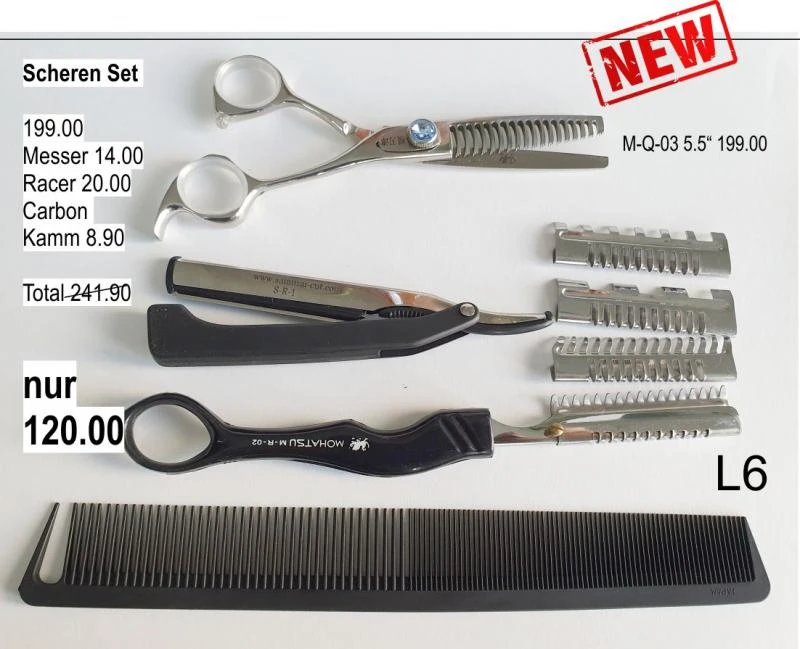 Scheren Set  Effilier L6