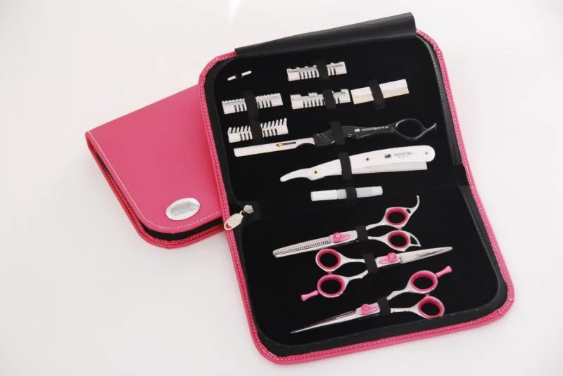 LC-Set 11 teilig, PINK, Haarscheren, Messer, Racer