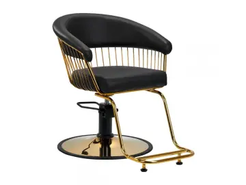 Friseurstuhl Lilli gold schwarz