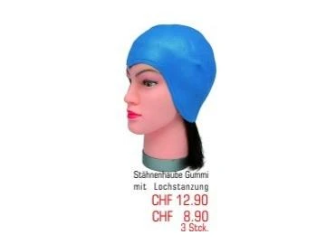 Stähnenhaube Gummi mit Lochstanzung