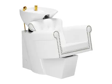 Friseurwäsche Berlin gold weiß