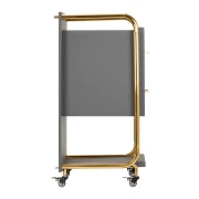 Arbeitswagen- Friseurwagen  gold–grau