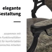 Barberstuhl El-Presidente altes Leder grau