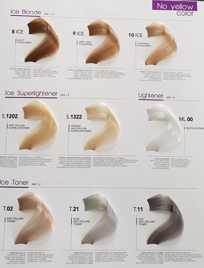 No yello color (9 Farbtöne) BLOND