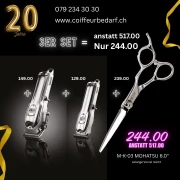 3er SET = 2 Haarschneider 1 Schere