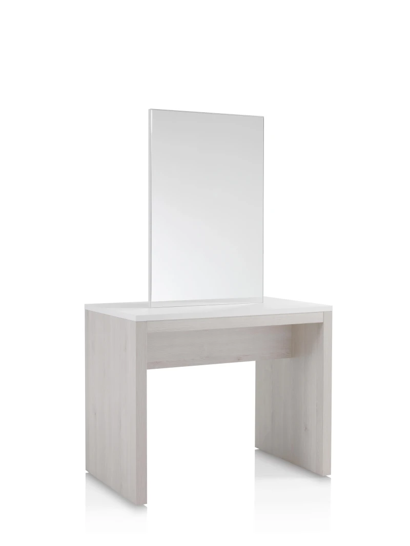 Doppelseitiger Coiffeur-Kosmetikspiegel weiss l