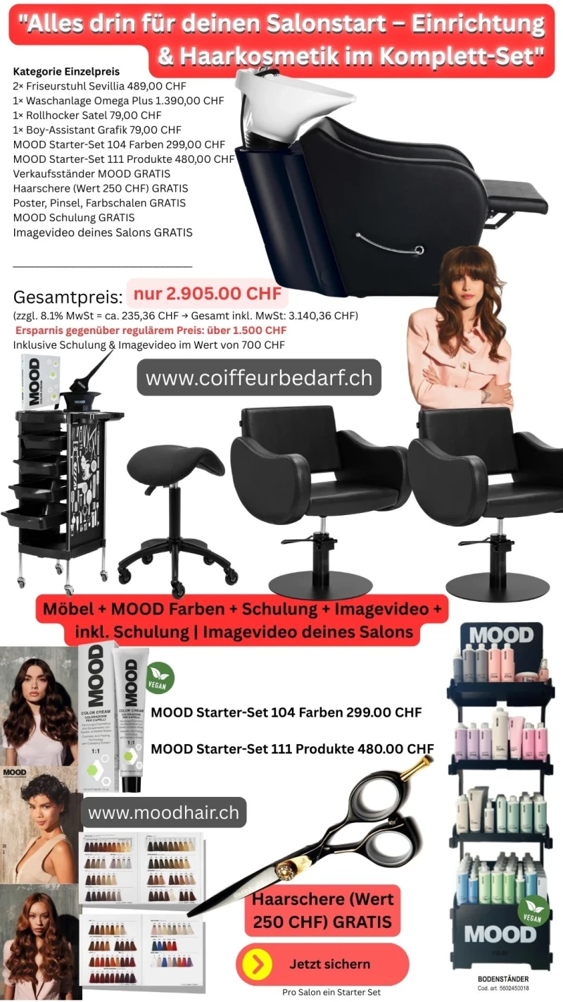 Salonstart – Einrichtung & Haarkosmetik im Komplett-Set