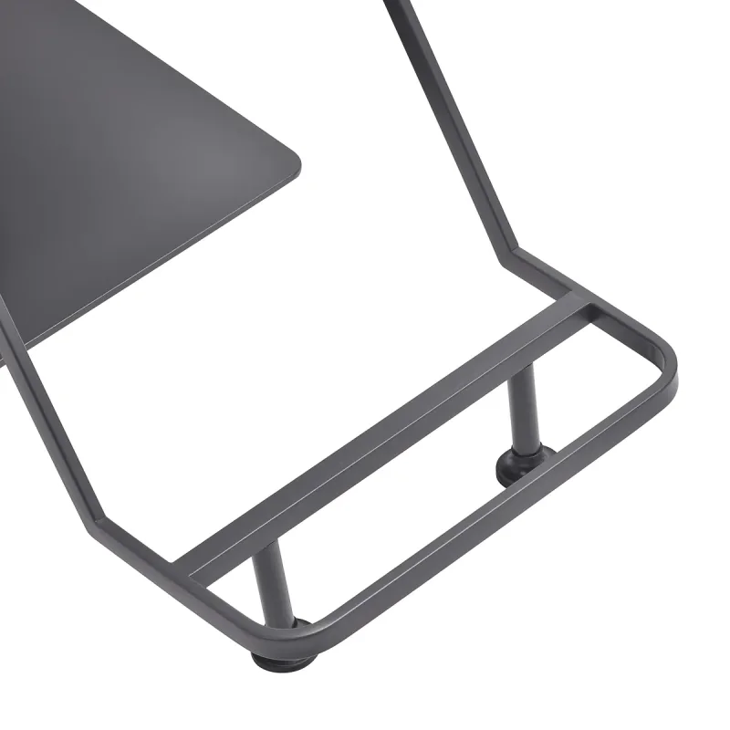 Coiffeur Friseur-stuhl Portas schwarz-graues Gestell