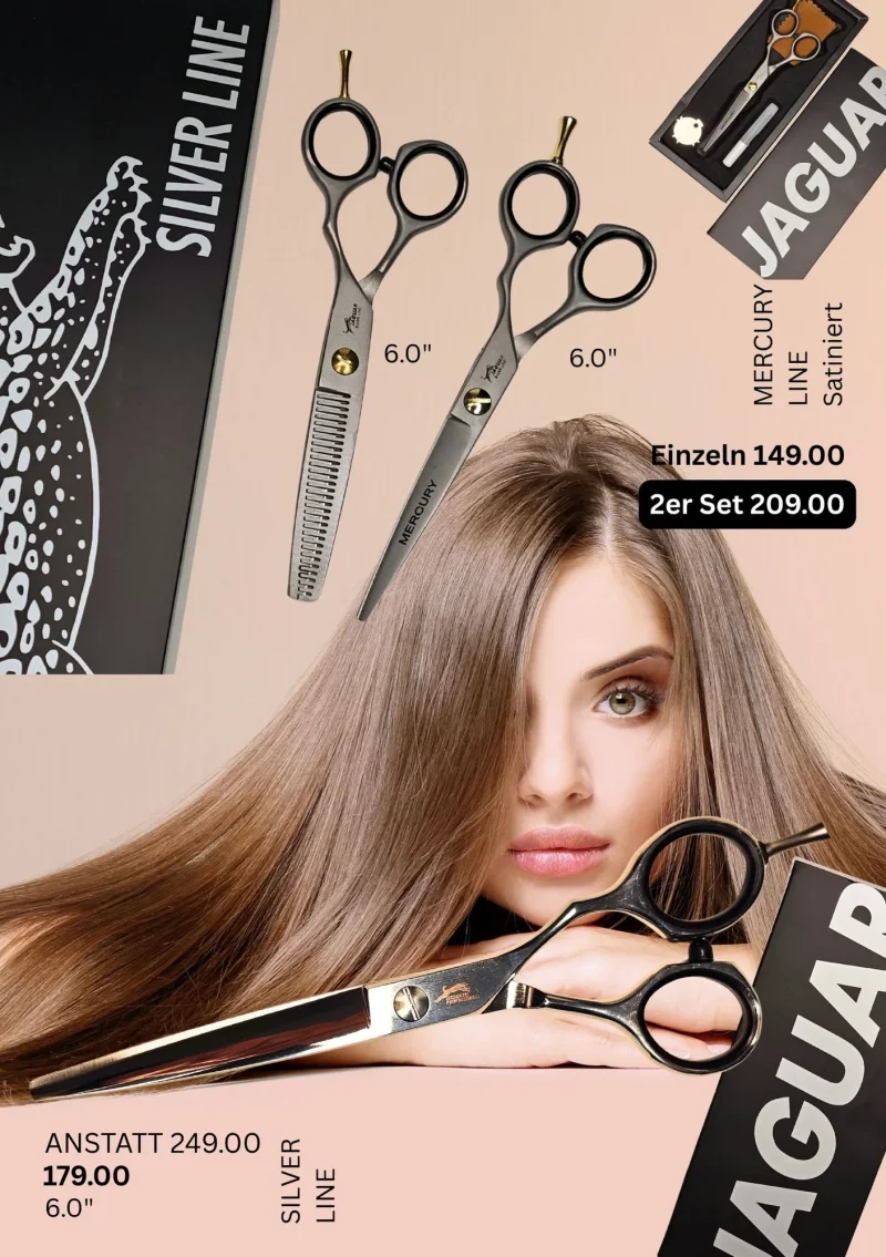 Jaguar Mercury LINE  Satiniert, Haar-Schere