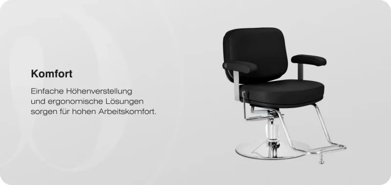 Coiffeurstuhl Ortega Marina schwarz