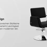 Coiffeurstuhl Lydia schwarz