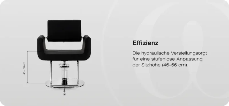 Coiffeurstuhl Lydia schwarz