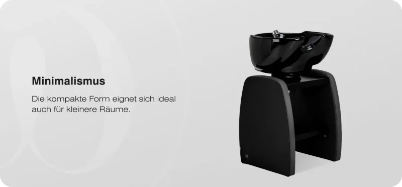 Friseurwaschbecken Coiffeur Water schwarz