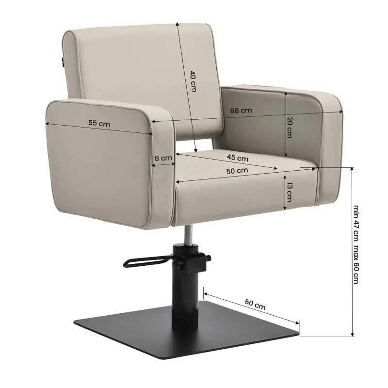 Coiffeur-Frsiseurstuhl ART ELEGANT Beige