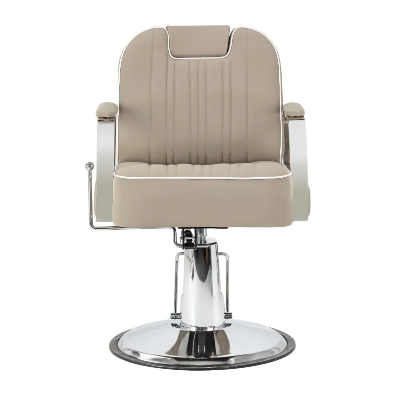 Friseurstuhl Rudolfo – für Coiffeure, Barber & Kosmetik-Beige