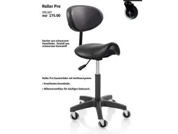 Roller Pro Professioneller Arbeitshocker – Maximaler Komfort & Haarfreie Mobilität