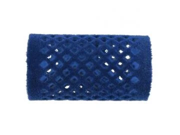 Metallwickler beflockt, 36mm, blau