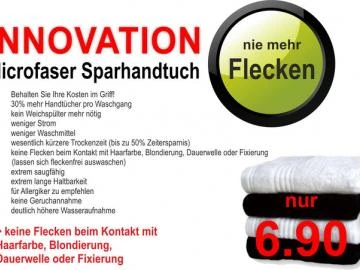 Microfaser Handtücher  oder schwarz