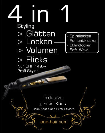 Glätteisen 4 in 1 Profi Styler