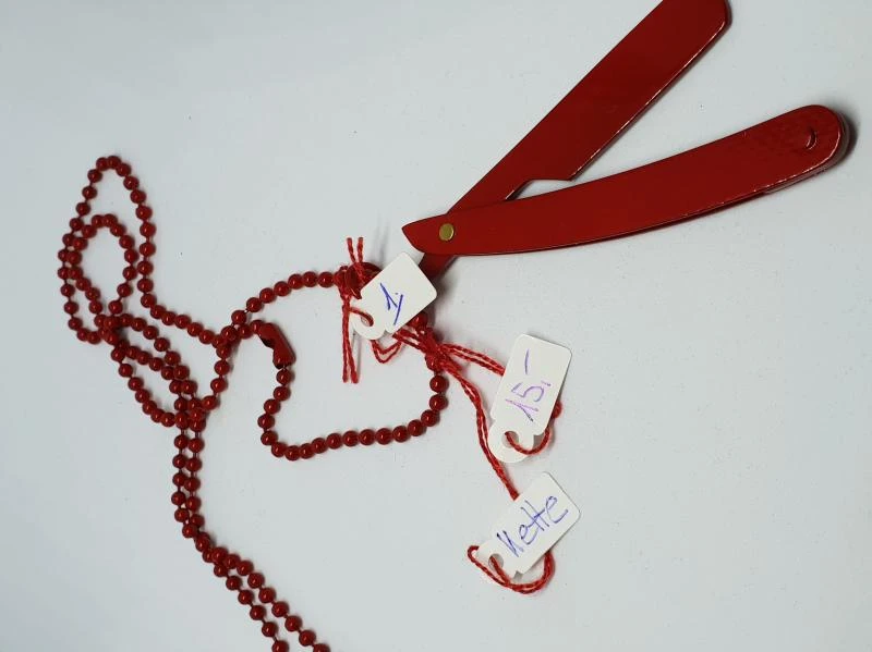 Kette Coiffeur 1 Metall Messere rot