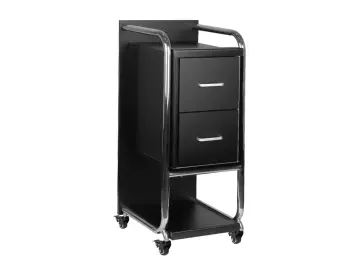 Arbeitswagen- Friseurwagen  silber–schwarz