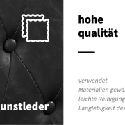 Barberstuhl El-Presidente Leder schwarz