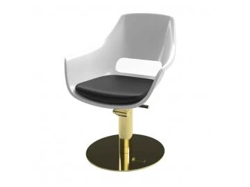 CLARA SUPERBLACK + Gold Friseurstuhl