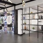 CLUST SUPERBLACK Friseurstuhl