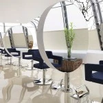 CREUSA SUPERBLACK+ Gold Friseurstuhl
