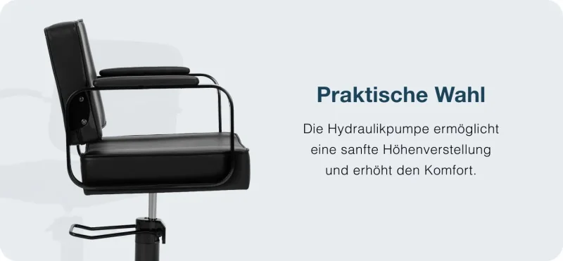 Coiffeur- Friseurstuhl Carla, schwarz