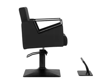 Coiffeur- Friseurstuhl Elda, schwarz