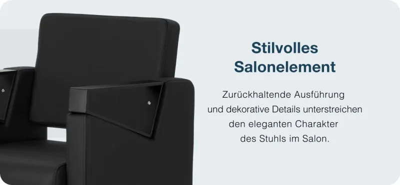 Coiffeur- Friseurstuhl Elda, schwarz