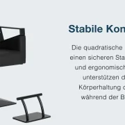 Coiffeur- Friseurstuhl Elda, schwarz