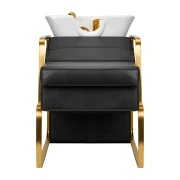 Coiffeur Friseur waschbecken ELA Gold Schwarz