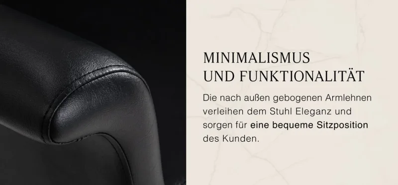 Coiffeur Friseurstuhl Luca schwarz