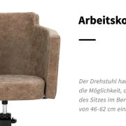 Coiffeur Friseurstuhl Roland old Braun