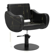 Coiffeur Friseurstuhl Sevillia Schwarz
