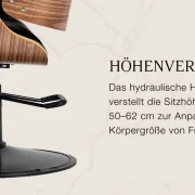 Coiffeur Friseur  Stuhl Florena schwarz