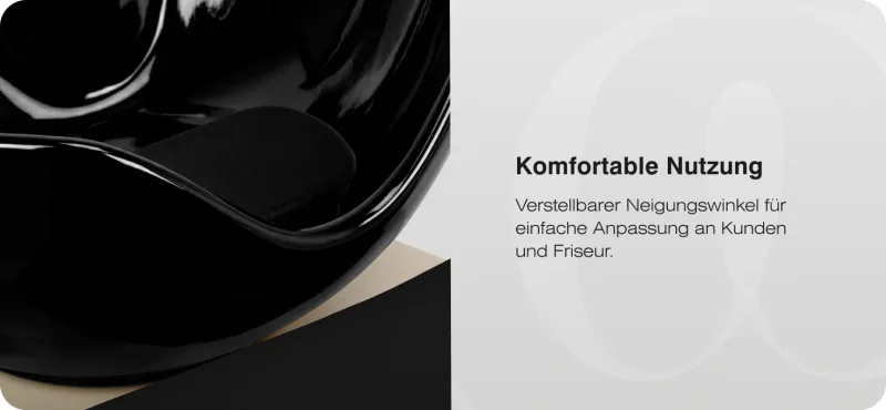 Coiffeur-Friseurwaschbecken Ortega  Marina schwarz