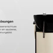 Coiffeur-Friseurwaschbecken Ortega  Marina schwarz