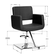 Coiffeur Stuhl Helumt schwarz