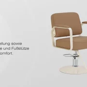 Coiffeurstuhl Anika hellbraun