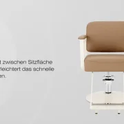 Coiffeurstuhl Anika hellbraun
