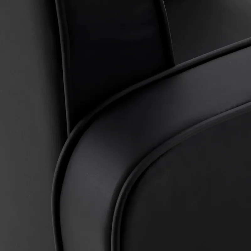 Coiffeurstuhl Arnold bewegliche Rückenlehne schwarz