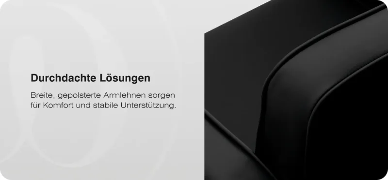 Coiffeurstuhl Arnold bewegliche Rückenlehne schwarz