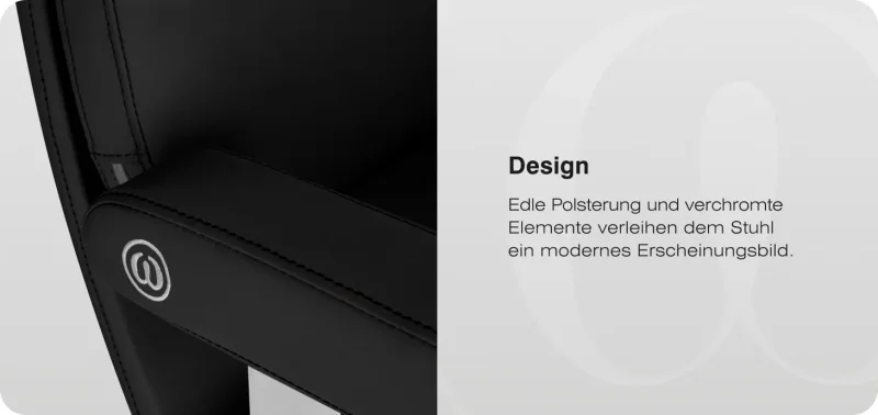 Coiffeurstuhl Lydia schwarz