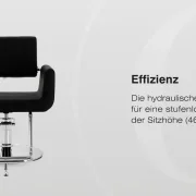 Coiffeurstuhl Lydia schwarz